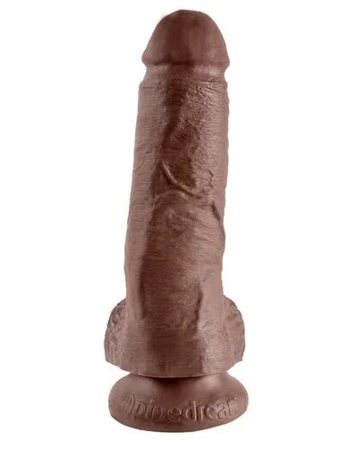 King Cock 8-Inch Cock With Balls – Brown