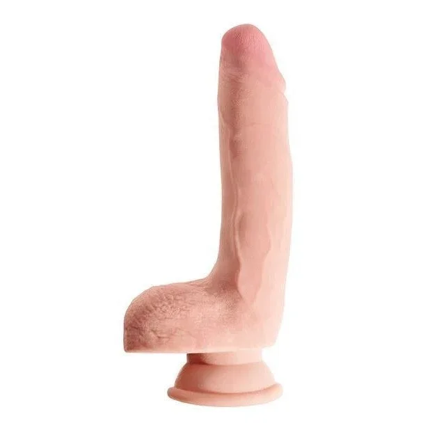 King Cock Plus 9 In Triple Density Cock W- Balls Light