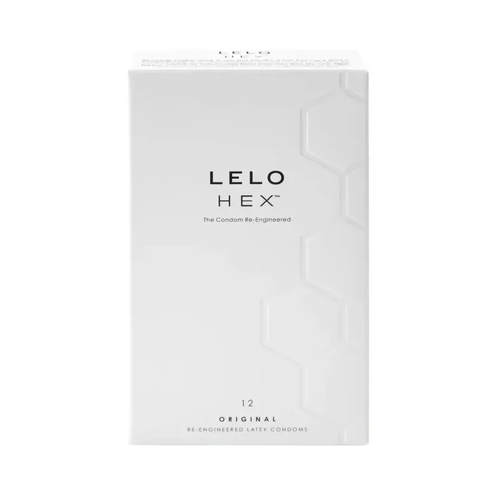 LELO HEX Original Lubricated Latex Condoms 12-Pack