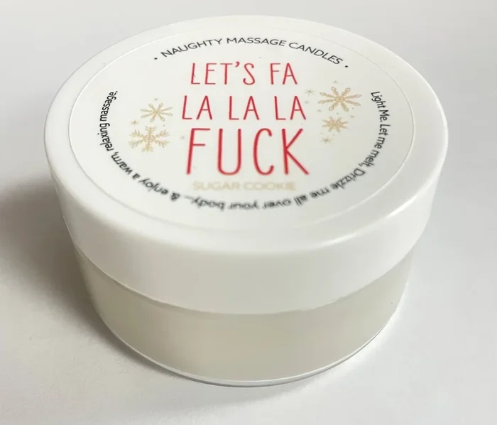 Let’s Fa La La La Fuck Massage Candle – Sugar Cookie 1.7 Oz