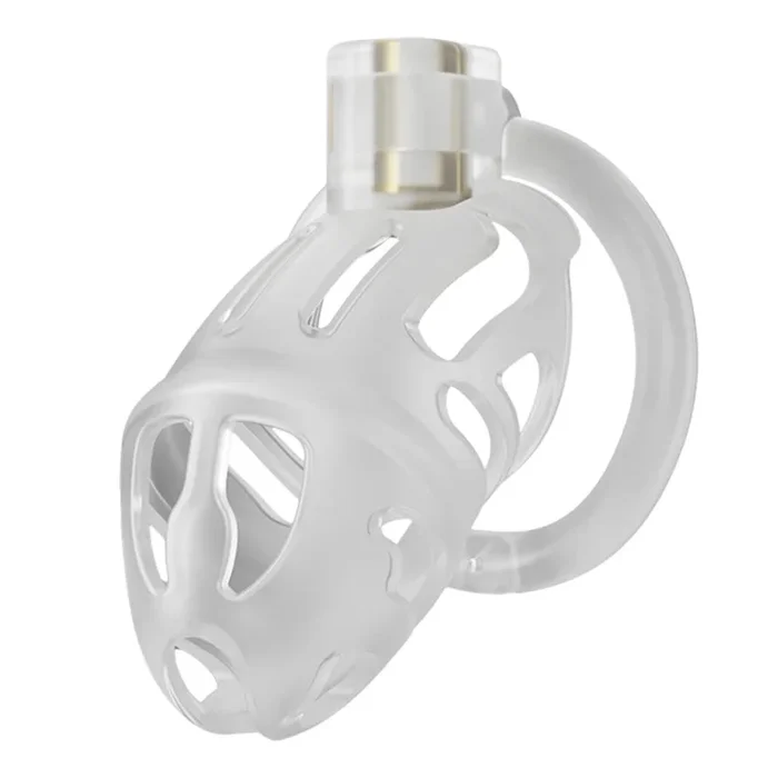 Leto 3.5″ Lockable Clear Resin Cock Cage