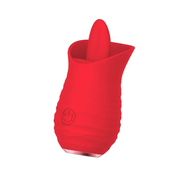 Luv Inc Tongue Flickering Vibrator Red