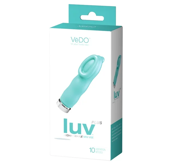 Luv Plus Rechargeable Mini Vibe – Tease Me Turquoise