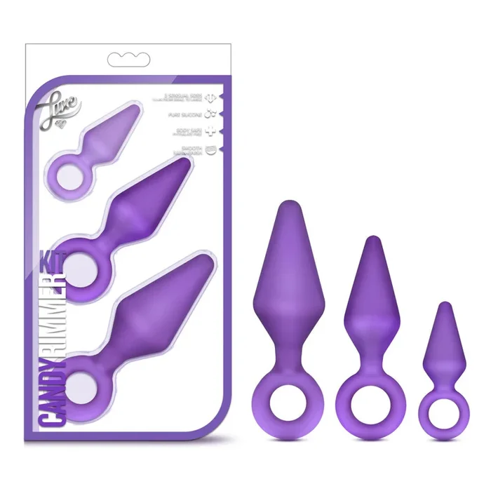 Luxe By Blush® | Candy Rimmer Kit Purple Anal Plug With Handle
