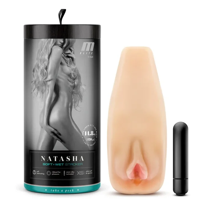 M Elite By Blush® | Soft & Wet Natasha Realistic Beige Masturbator / Stroker