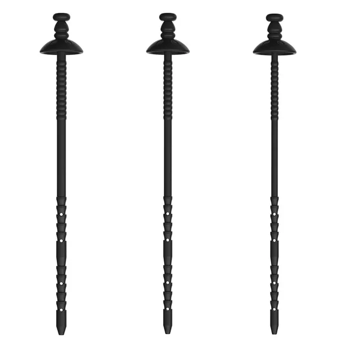 MAPARON 10 Inch Black Silicone Urethral Penis Plug