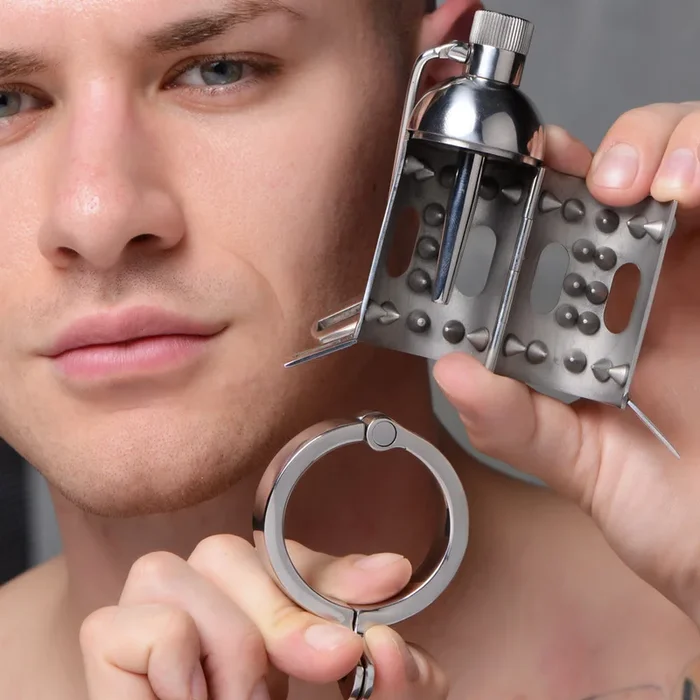 Master Series – Spiked Chamber Chastity Cage