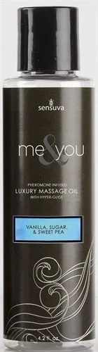 Me and You Massage Oil – Vanilla Sugar and Sweet Pea – 4.2 Oz.