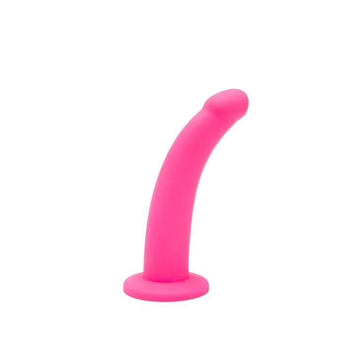 Me You Us Curved Silicone Dildo Pink 7 Inch