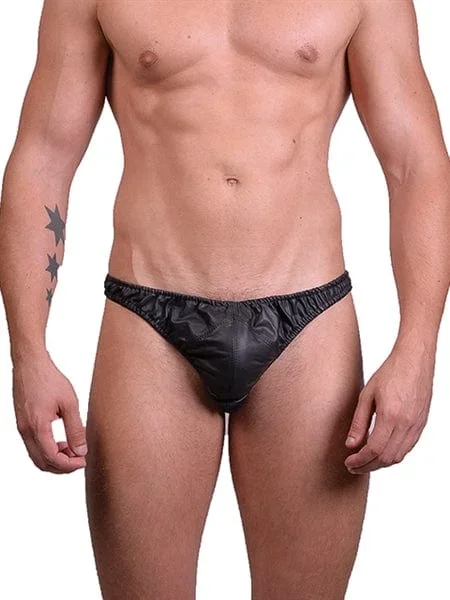 men’s leather thong