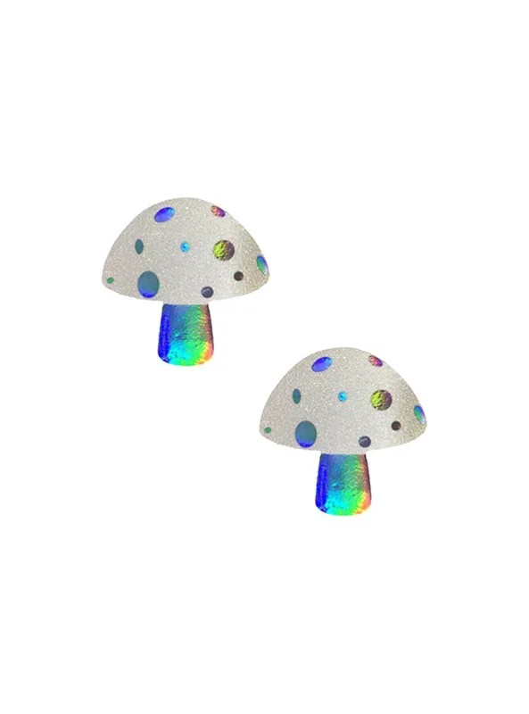 Neva Nude Holographic Mushroom Pasties