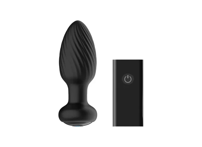 Nexus Tornado Rechargeable Remote-Controlled Rotating & Vibrating Textured Silicone Anal Plug