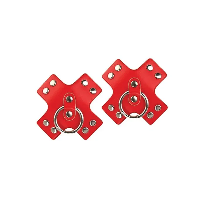 Nipplicious Seducer Leather Pasties w/Ring