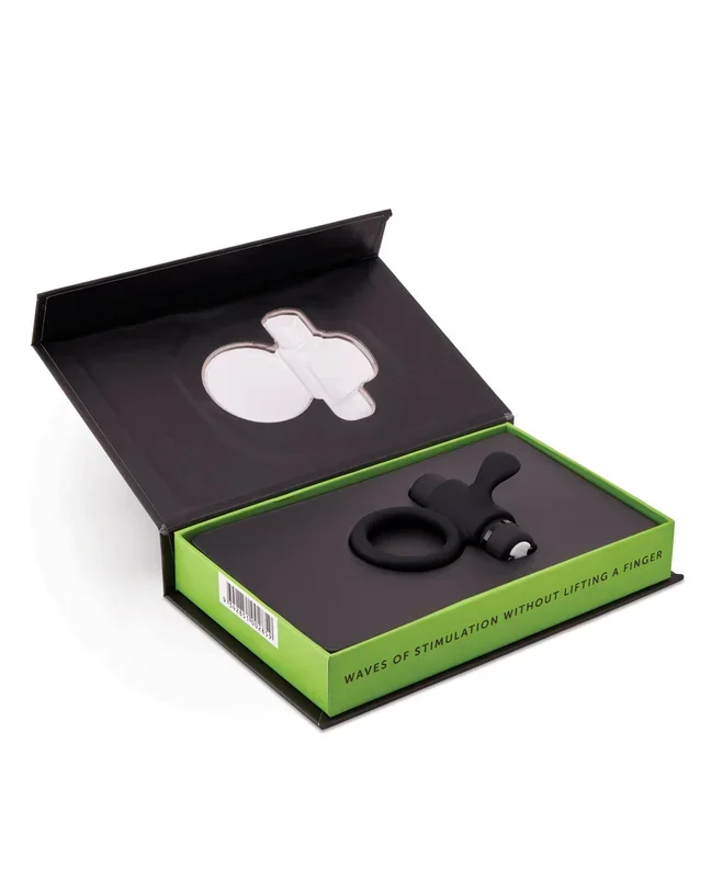 Nu Sensuelle Rev Silicone 7 Function Bullet Ring w/Flutter Tip – Black