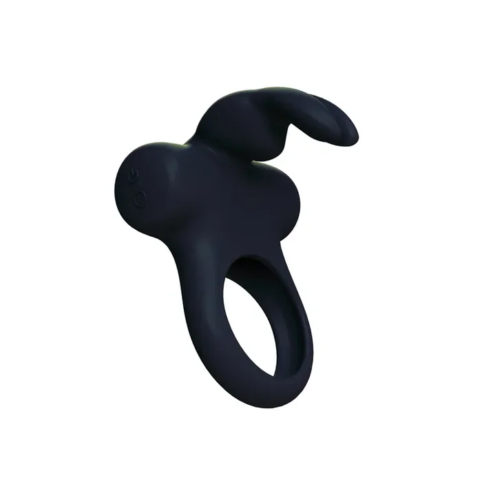 Ohhh Bunny Frisky Bunny Vibrating Ring – Black Pearl