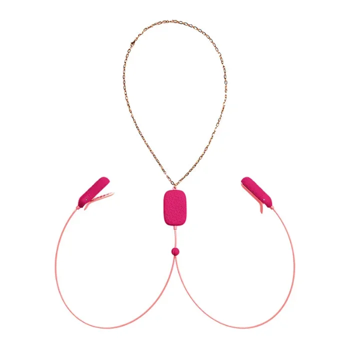 OhMiBod Sphinx Rechargeable Bluetooth App-controlled Wearable Vibrating Nipple Clamps