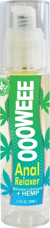 Oooweee Anal Relaxer Silicone Lubricant Plus Hemp – 1.7 Fl. Oz. / 50 ml