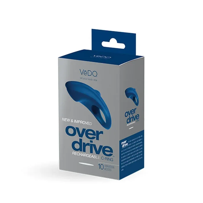 Over Drive Plus Rechargeable Cock Ring – Blue