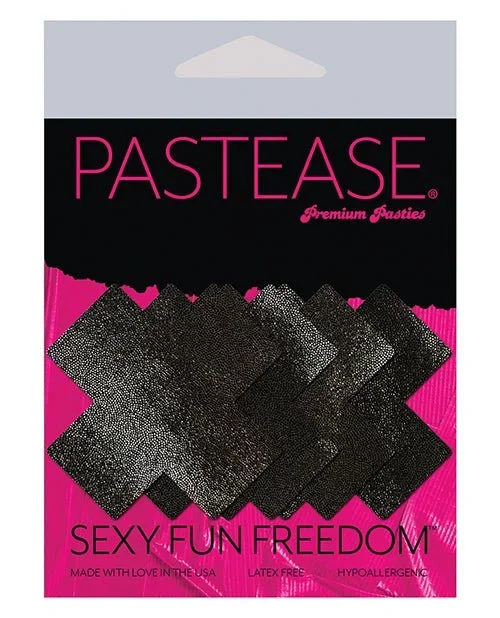 Pastease Petites Liquid Cross – Black O/s Pack Of 2 Pair