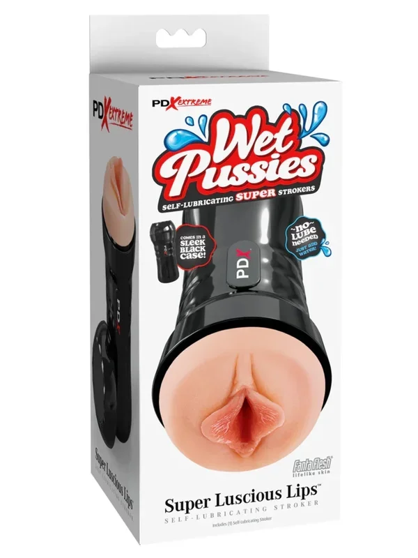 PDX Extreme Wet Pussies Super Luscious Lips Stroker Light