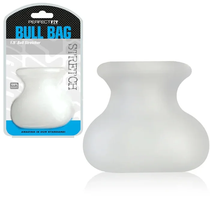 Perfect Fit Bull Bag XL 1.5in Ball Stretcher – Clear