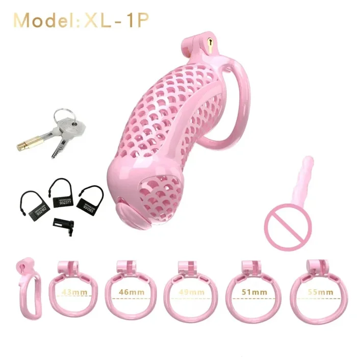 Pink Male Chastity Cage