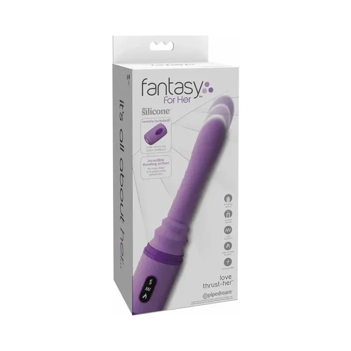 Pipedream Fantasy For Her Love Thrust-Her Rechargeable Silicone Thrusting Vibrator