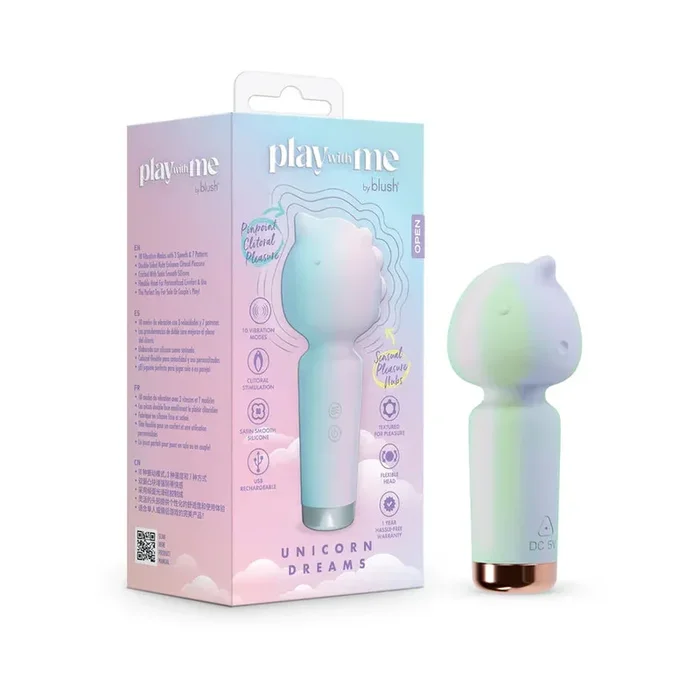 Play With Me Unicorn Dreams Silicone Rechargeable Clitoral Stimulator