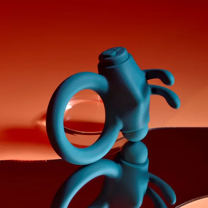 Playboy Pleasure Bunny Buzzer Cock Ring – Deep Teal