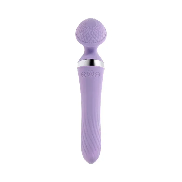 Playboy Vibrato Vibrating And Rotating Dual Ended Rechargeable Silicone Wand