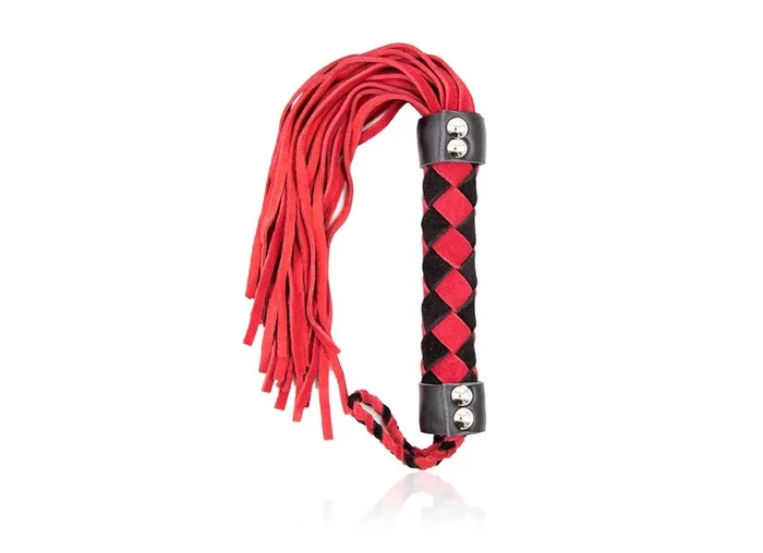 Ple’sur 15.5 in. Suede Leather Flogger With Braided Handed