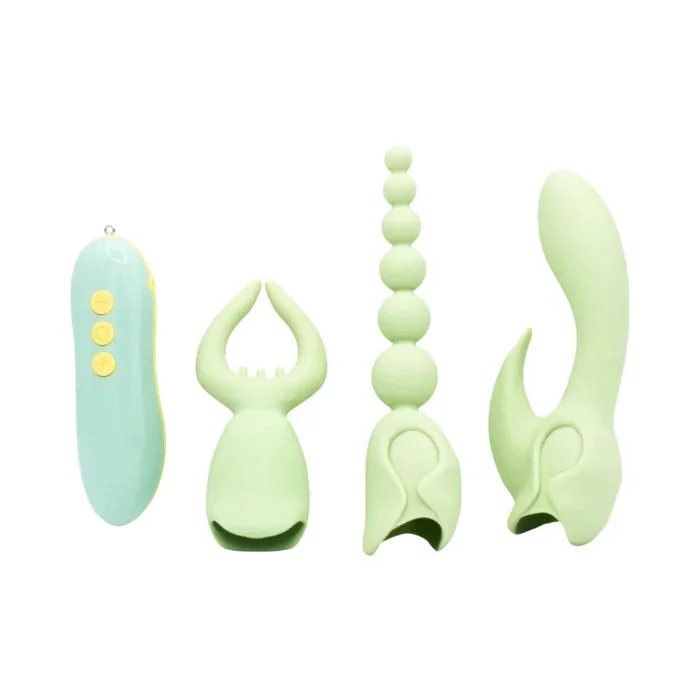 Pleasure Hunter Multifunction 3-Piece Interchangeable Silicone Mini Massager Set