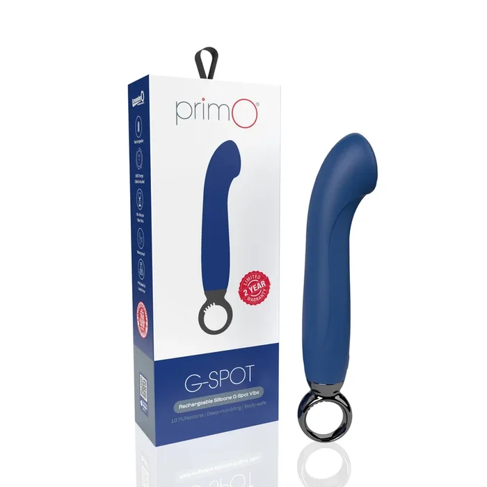 Primo G-Spot Rechargeable Vibrator – Blueberry