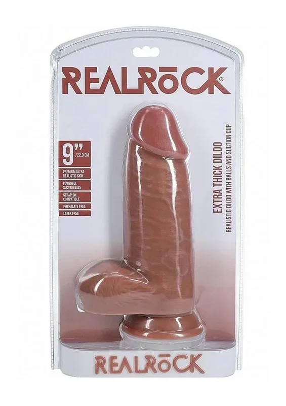 RealRock Ultra Realistic Skin Extra Thick with Balls 9in