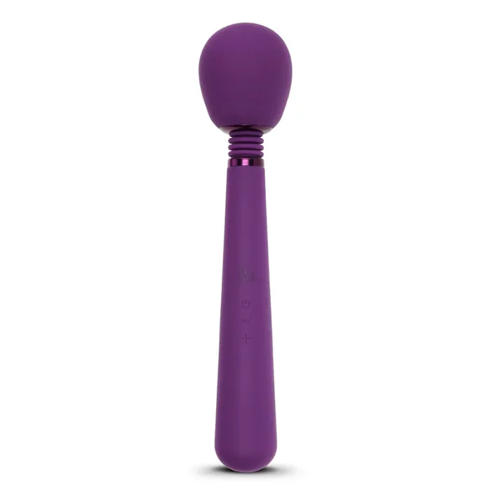 Rechargeable Wonder Wand Massaging Vibrator – Purple