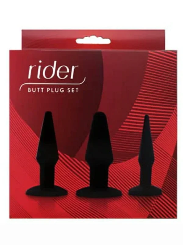 Rider 3 Piece Butt Plug Trio