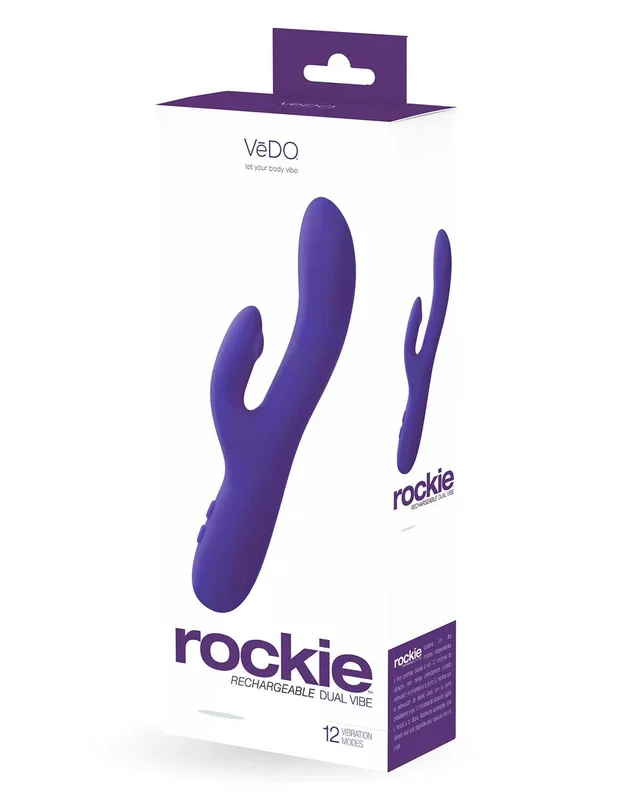 Rockie Dual Rechargeable Vibe – Indigo