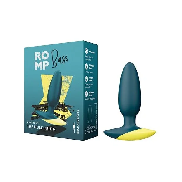 ROMP Bass Vibrating Anal Plug – Teal