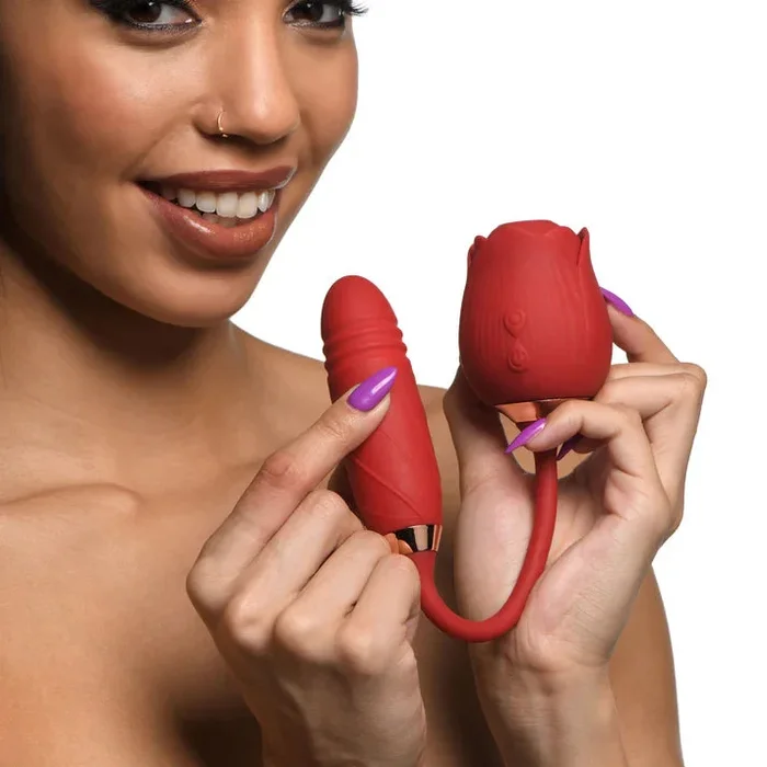 Rose Toy with Thrusting Dildo