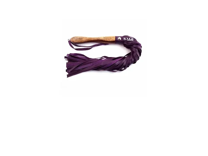 Rouge Wooden Handle Leather Flogger