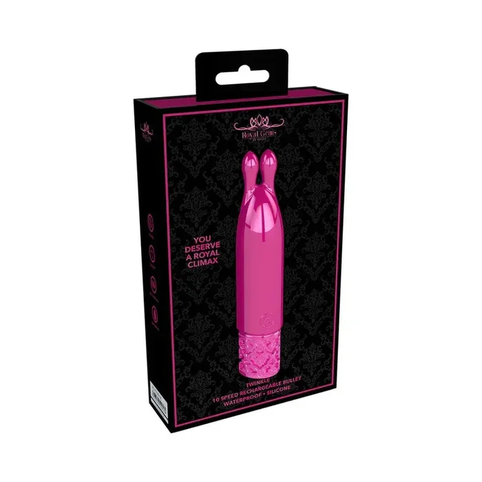 Royal Gems Twinkle Silicone Rechargeable Bullet
