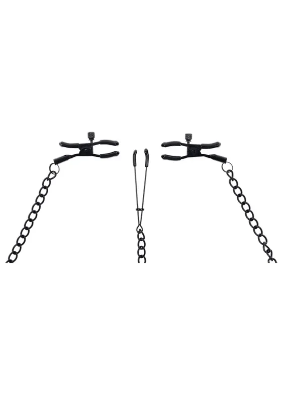 Saffron Nipple to Clit Set – Black