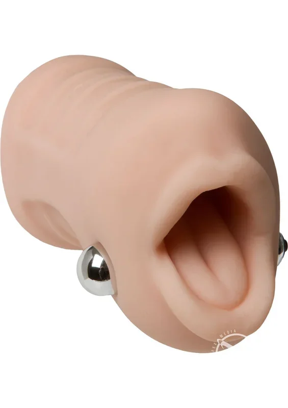 Sasha Grey Ultraskyn Deep Throat Sucker Vibrating Masturbator with Bullet – Mouth