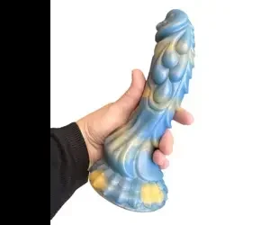 Sea Stallion Vibrating 8.2″ Dildo | Premium Silicone 440 Gram | Remote Control | USB