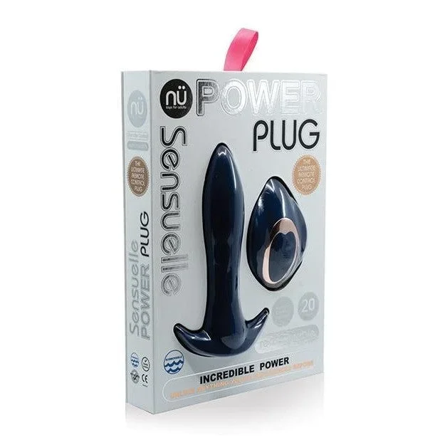 Sensuelle Remote Control Butt Plug Navy Blue