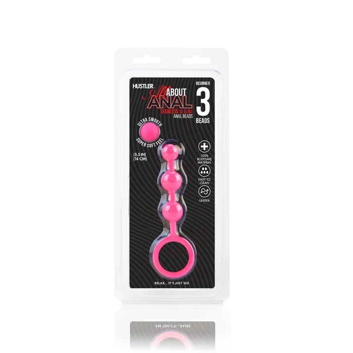 Silicone Anal Beads 3 Balls – Pink