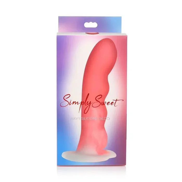 Simply Sweet Wavy 8 in. Silicone Dildo