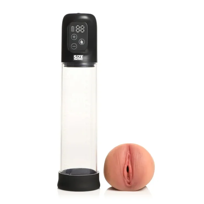 Size Matters 5X Rechargeable Sucking Hydro Penis Pump with Attachments