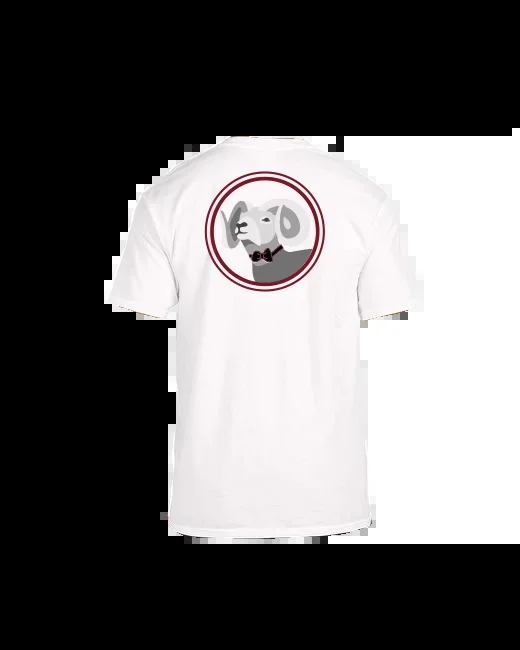 Sophisticated Ram White Pocket T-Shirt