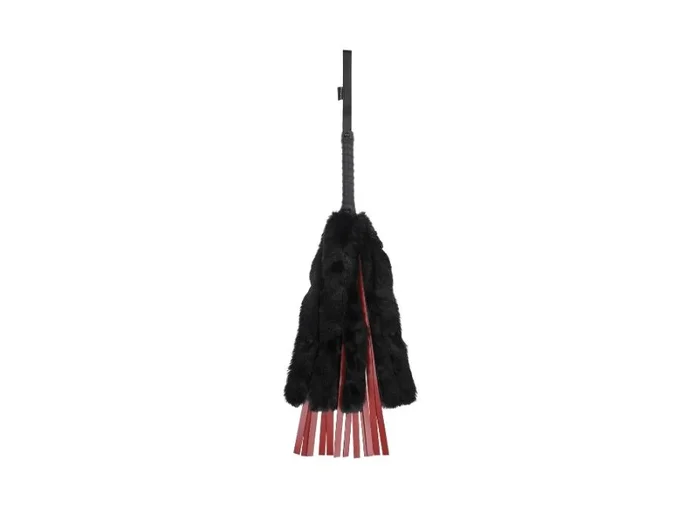 Sportsheets Saffron Faux Fur Flogger with Faux Leather Falls
